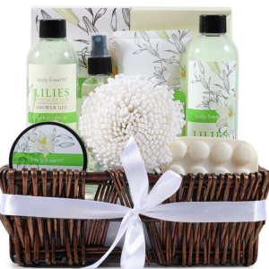 Body & Earth Lilies Wicker Basket Set